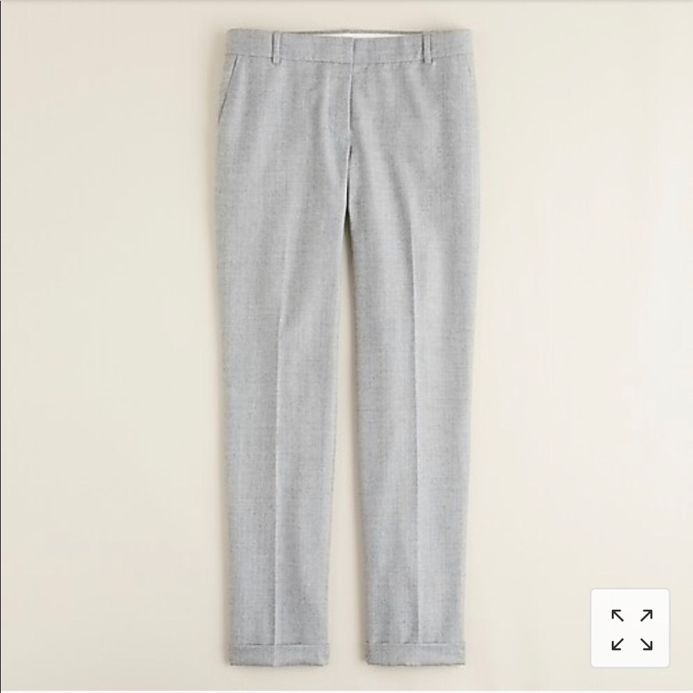 JCrew Wool Pants — Cafe Capri (Gray)